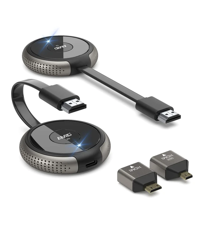 Main image of Wireless HDMI Transmitter and Receiver 4K, Casting Media Video/Audio/File HDMI Wireless Extender 5G Kit for Laptop, Camera, Cable Box, Netfix, PS5, Phone to Monitor, Projector, HDTV 165FT