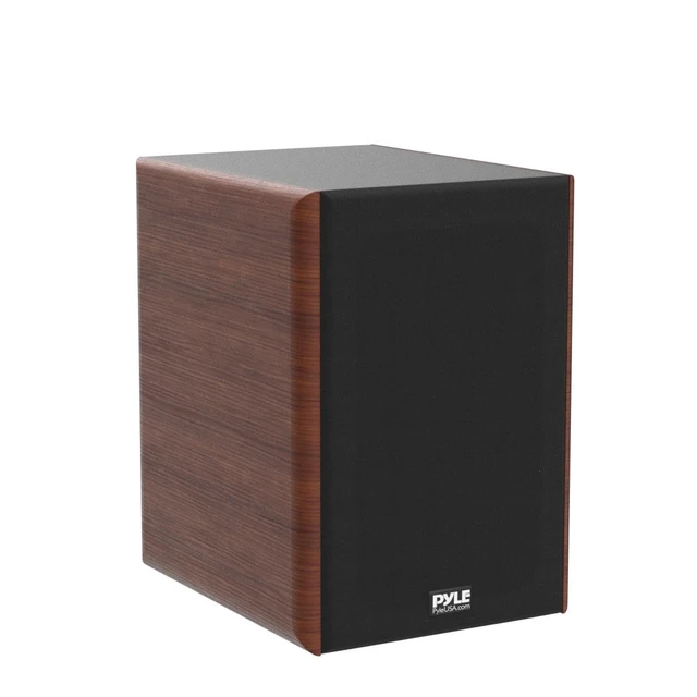 Alt view image 3 of 4 - 5.25" Home Audio Speakers, 2-Way Passive Bookshelf, 200W Max Power, 1" Silk Dome Tweeter, Composite Woofer, Gold Plated 5 Way Binding Post, Rubber Surrounds, Beautiful Wood Grain Finish - Pair