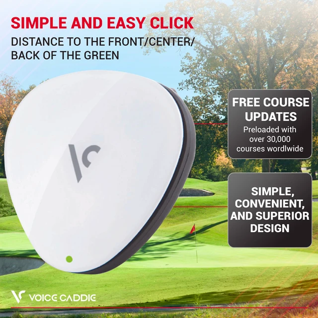 Alt view image 2 of 4 - VC300SE Golf GPS Rangefinder | Voice Output of Distance at Click of Button | Front, Middle, Back of Green Info | Over 40,000 Courses Worldwide | No Fees