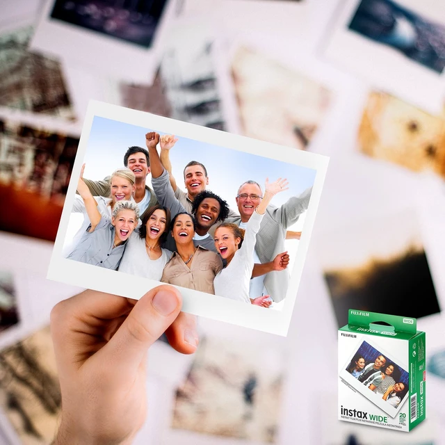 Alt view image 5 of 5 - Instax Wide Instant Film Photo Microfiber Cloth Compatible with Instax Wide 400, 300, 210, and 200 Cameras (60 Prints)