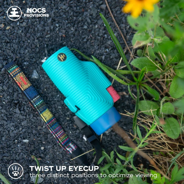 Alt view image 5 of 7 - Zoom Tube 8x32 Monocular, 8X Magnification Telescope, Bak4 Prism, Wide Field of View for Bird Watching, Backpacking & Wildlife Viewing - Tahitian Blue