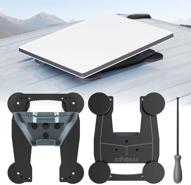 Main image of for Starlink Mini Mount, 200lb Adjustable Starlink Magnetic Mount Heavy Duty Aluminum with Adjustable Magnets Installation Holes, Lockable Starlink Mini Roof Mount for RV Car Boat Truck
