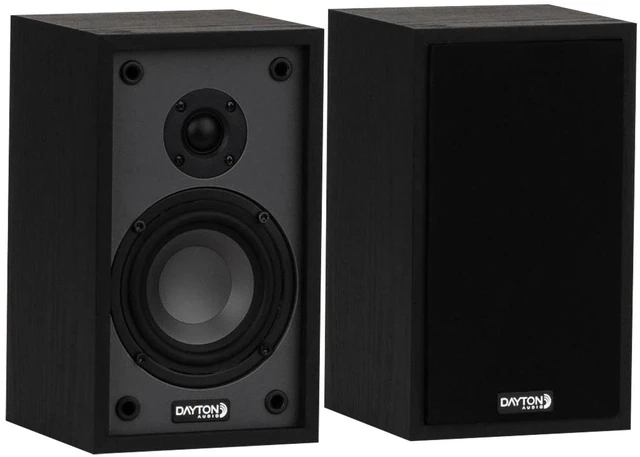Main image of Classic B40 Bookshelf Speakers, 4" Woofer & 1" Tweeter, Passive 2-Way Design, 30W RMS, for Music, TV & Home Audio Systems Black