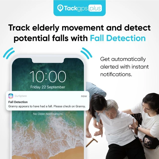 Alt view image 3 of 7 - GPS Plus Care Bundle with Lowest Monthly fee + 30 Days Battery Life. Fall Detection + SOS Alerts + Indoor Elevation Finder - for Kids, Elderly, Autism, Alzheimer, Dementia, Special Needs