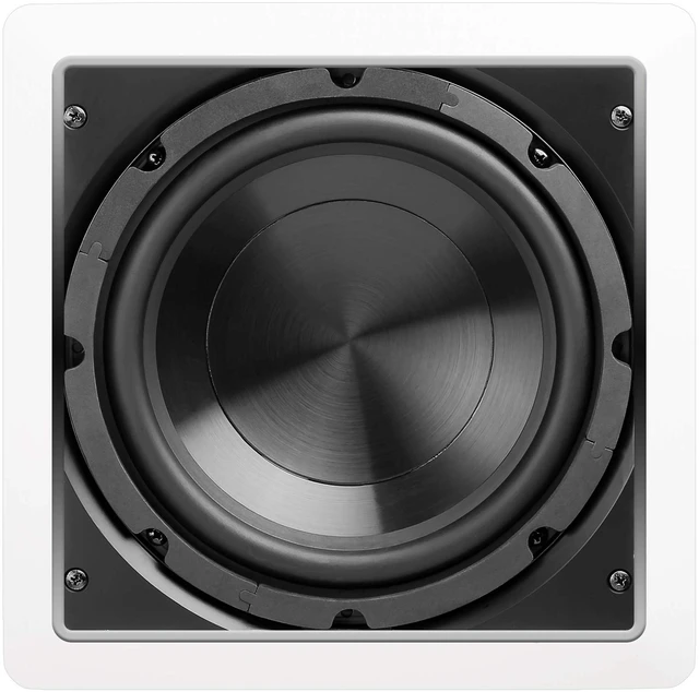 Alt view image 3 of 7 - 8" in Wall Subwoofer 150W Easy Install, Paintable Grill IWS8