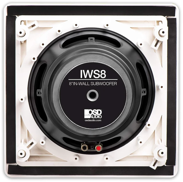 Alt view image 6 of 7 - 8" in Wall Subwoofer 150W Easy Install, Paintable Grill IWS8