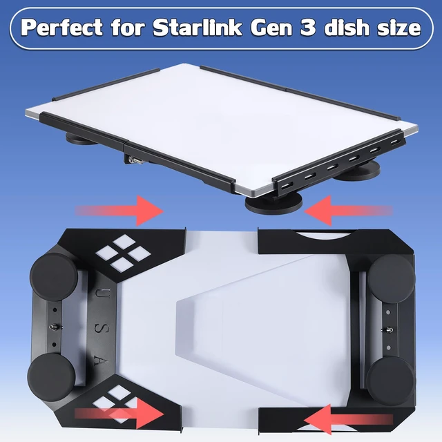 Alt view image 7 of 7 - Starlink Gen 3 Magnetic Roof Mount, Starlink Standard Mount for Van Roof, Heavy-Duty & Quick Release Magnet Mounting Kit for RV, Boat, Truck