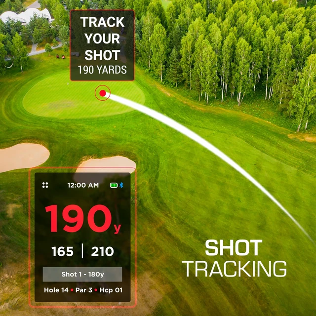 Alt view image 5 of 7 - Hand+ Handheld Golf GPS Device, Shot Tracker, Record Shots, Club, GIR, Fairways, Putts, Golf Distance Range Finder, Touch Screen, 42,000+ Courses, Green View, Pin Positioning, Magnetic, Free App, IPX7