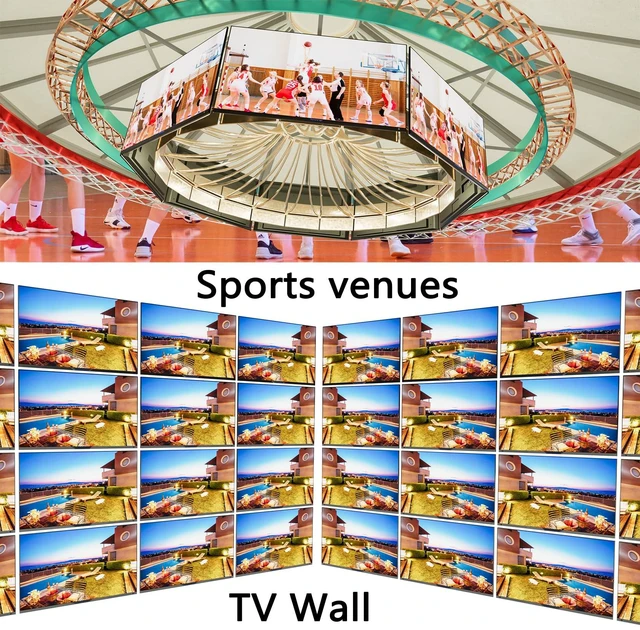 Alt view image 6 of 7 - 1x16 HDMI Splitter 16 Port 4K@60Hz Video Distributor 1 in 16 Out, 18Gbps, HDCP 2.2, 3D/Dolby Audio, Long-Distance Signal Amplification