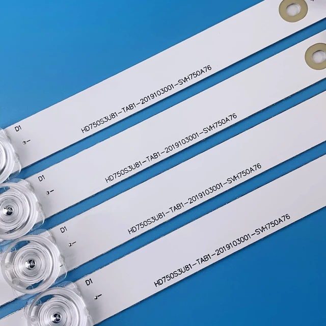 Alt view image 2 of 6 - 14 Pieces Led Backlight Strips for 75'' TV SVH750A76 75A6G 75R6E3 75E3D 75H78G 75H6570G 75H6510G HD750S3U81-TAB1