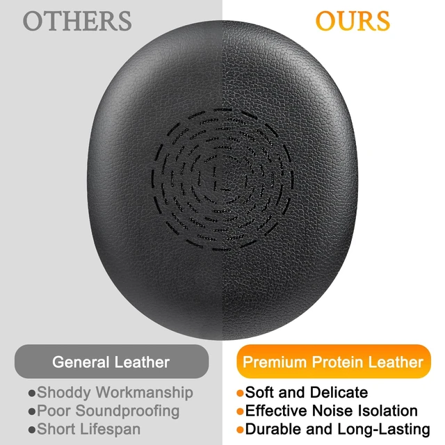 Alt view image 5 of 7 - Earpads for Jabra Evolve2 65 Flex - Black