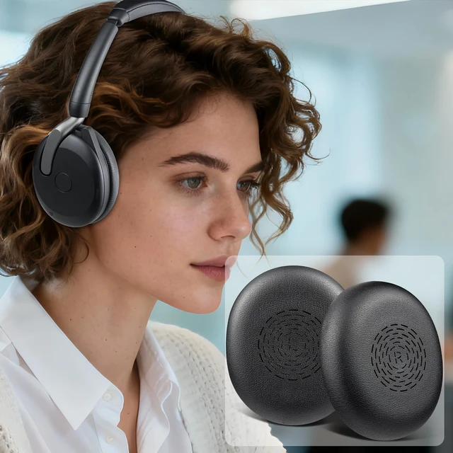 Alt view image 7 of 7 - Earpads for Jabra Evolve2 65 Flex - Black