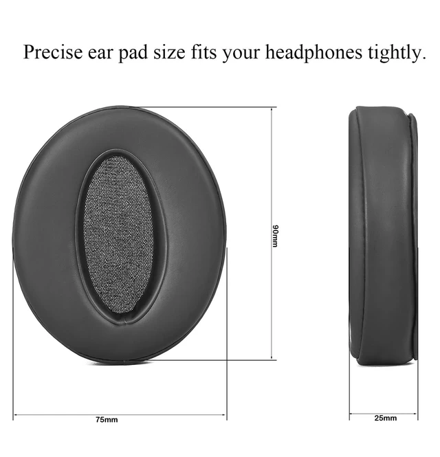Alt view image 4 of 7 - Ear Pads Cushion Replacement, Earpads Compatible with Sennheiser HD4.50BT, HD4.50, HD4.50BTNC, HD4.50SE, HD4.40BT, HD4.30G, HD4.20S, HD458BT, HD450, HD450BT, HD400S, HD350BT Headset
