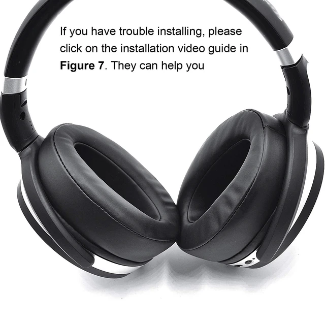 Alt view image 6 of 7 - Ear Pads Cushion Replacement, Earpads Compatible with Sennheiser HD4.50BT, HD4.50, HD4.50BTNC, HD4.50SE, HD4.40BT, HD4.30G, HD4.20S, HD458BT, HD450, HD450BT, HD400S, HD350BT Headset