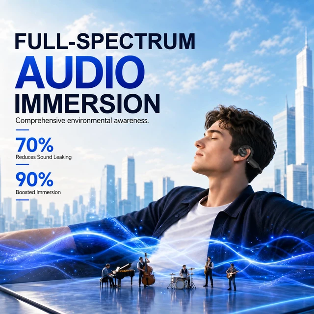 Alt view image 5 of 7 - AI Camera Headphones, 8MP Camera with Real-Time TranslationBlack 8MP camera, 1080P EIS video, AI recognition and translation, 10-hour audio, secure silicone fit, touch controls
