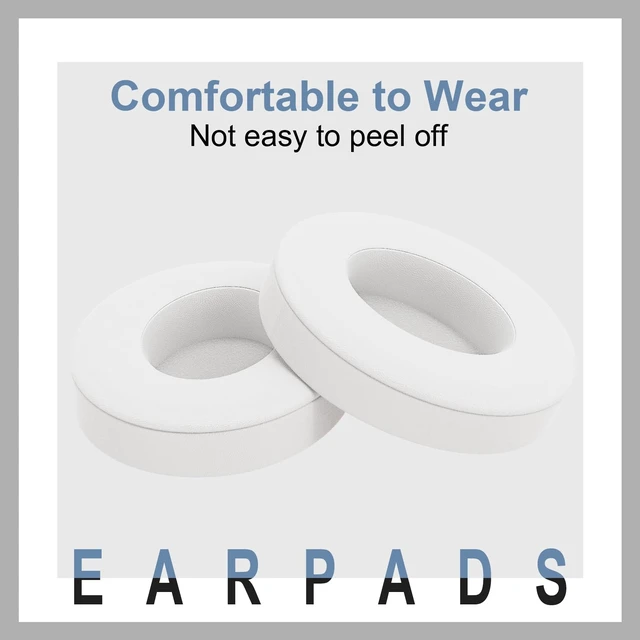 Alt view image 3 of 7 - Replacement Ear Pads for Beats Studio 3 / Studio 2, EarPads for Studio3 / Studio2 Wireless Over-Ear Headphones, White