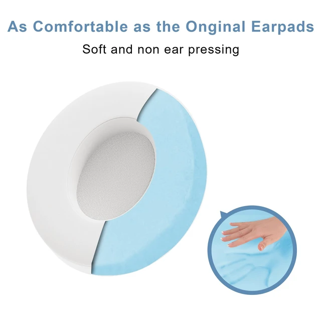 Alt view image 5 of 7 - Replacement Ear Pads for Beats Studio 3 / Studio 2, EarPads for Studio3 / Studio2 Wireless Over-Ear Headphones, White