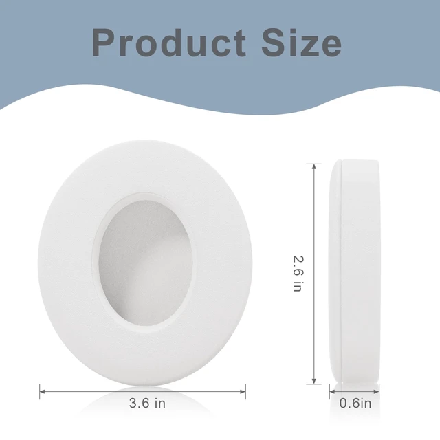 Alt view image 6 of 7 - Replacement Ear Pads for Beats Studio 3 / Studio 2, EarPads for Studio3 / Studio2 Wireless Over-Ear Headphones, White