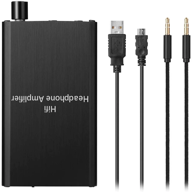 Alt view image 7 of 7 - Headphone Amplifier, HiFi Headphone Amp 3.5mm Stereo Audio Gain Switch Portable Amplifier Support Impedance 16-300 Headset for MP3/MP4/Phones/Digital Players/Computers/Xbox one,PS4,PS5 Controller