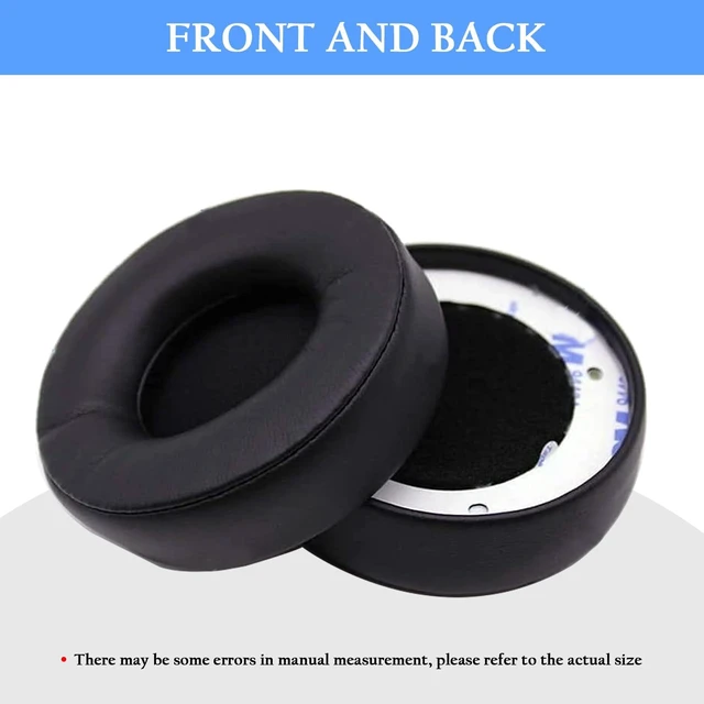Alt view image 6 of 7 - Solo Pro Replacement Earpads for Beats Solo Pro Headphones(Black) Protein Leather Ear Pads,Noise Isolation Memory Foam Ear Cushion,Durable,Anti-Sweat,Soft and Comfortable