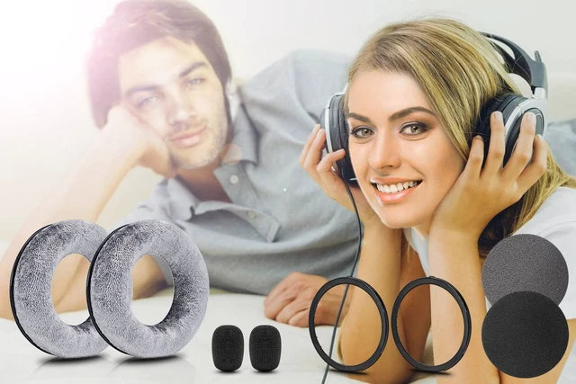 Alt view image 3 of 7 - Earpads Compatible with DT 770 Pro, DT 880 Pro, DT 990 Pro, DT 1770 Pro, MMX 300, DT 1990 Pro, DT 177X, T 90 Headphones (Silver Grey Velour)