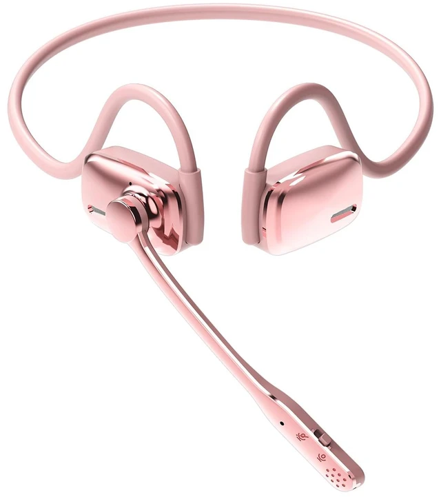 Main image of Open Ear Bluetooth Headset with Mic for Truckers Work Calls Running ENC noise cancelling mic, 21g lightweight fit, up to 12H music time, 15.4mm drivers, dual device pairing and mute button