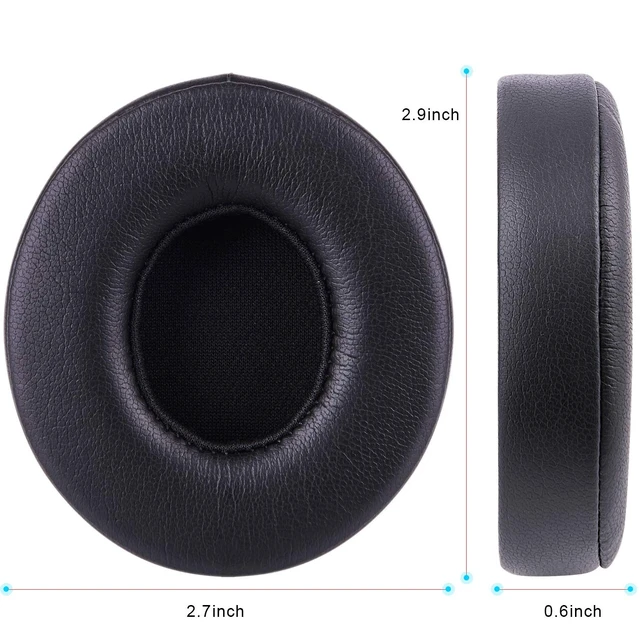 Alt view image 5 of 6 - Professional Replacement Ear Pads for Beats Solo 2 & Solo 3 Wireless On-Ear Headphone/Soft Protein Leather/Noise Isolation Memory Foam/Strong Adhesive Tape/Cloud Like Comfort/Extra Durable