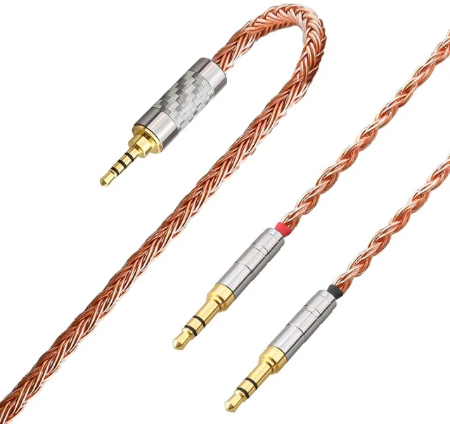 Main image of XIUSHAOT Replacement Cable for Hifiman SUNDARA Ananda,Upgrade Cable for Hifiman HE4XX/HE-400i/HE560/HE-350/HE1000 Headphone 2.5mm/3.5mm/4.4mm to Dual 3.5mm (Copper, 2.5mm)