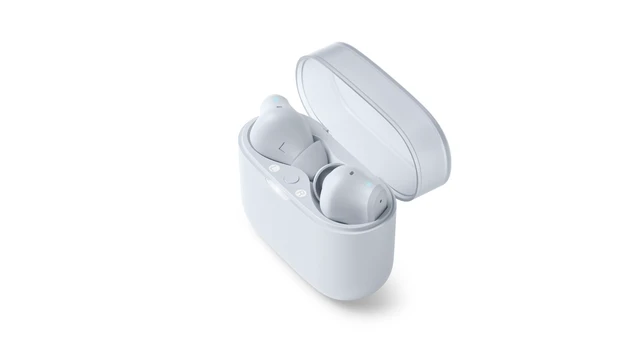 Alt view image 2 of 7 - T2000 True Wireless Bluetooth Earbuds - 14 Hours Play Time, Natural Sound, Clear Calls, Dynamic Bass, IPX4 Water Resistant, Blue