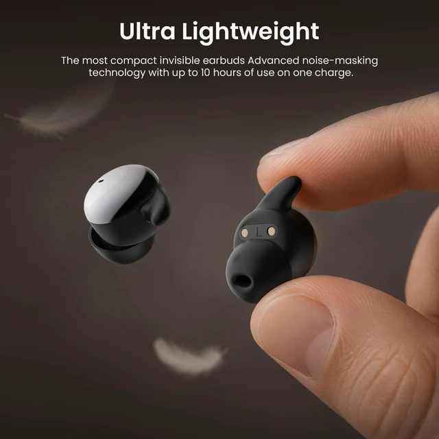 Alt view image 3 of 7 - NE90 Sleep Earbuds with Smart Touch Screen Case 3g Ultra-Small, Bluetooth 6.0 Wireless Earbuds, White Noise APP, ENC Noise Cancelling, 5 EQ Modes, 165+ Languages Real-Time AI Translation