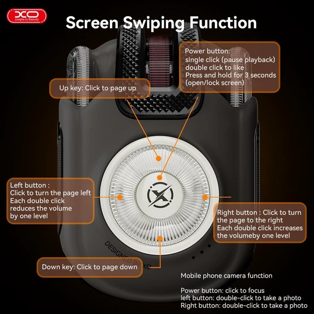 Alt view image 5 of 7 - Wireless Earbuds with Video Control & Camera Shutter, BT 5.4 HiFi Stereo Sound, Long Playtime, Fast Charging, Touch Control, IPX5 Sweatproof for Sports, Work & Commute