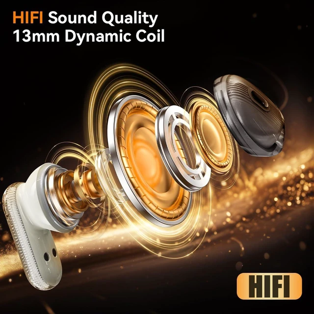 Alt view image 6 of 7 - Wireless Earbuds with Video Control & Camera Shutter, BT 5.4 HiFi Stereo Sound, Long Playtime, Fast Charging, Touch Control, IPX5 Sweatproof for Sports, Work & Commute