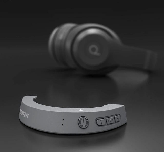 Alt view image 3 of 6 - &Raven Wireless Bluetooth Adapter for Beats Studio 2 Headphones