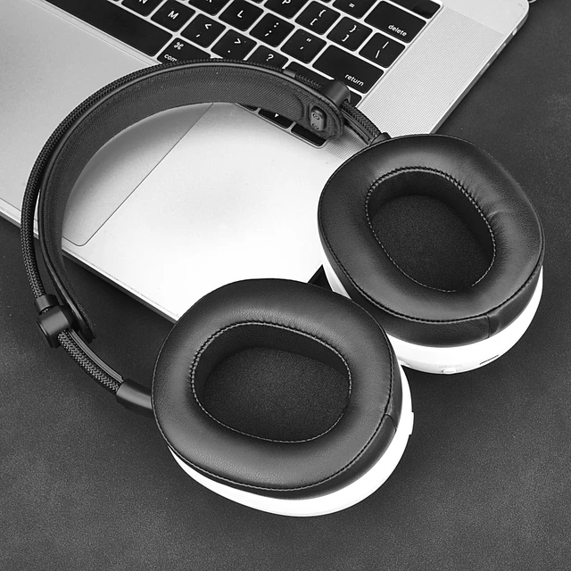 Alt view image 6 of 7 - Protein Leather Earpads for Sony INZONE H9 II/WH-G910N / H6 Air Replacement EarPads and Mic Foam Ear Cushions for INZONE H9 II/WH-G910N / H6 Air HeadsetHigh-Density Noise Isolation Foam