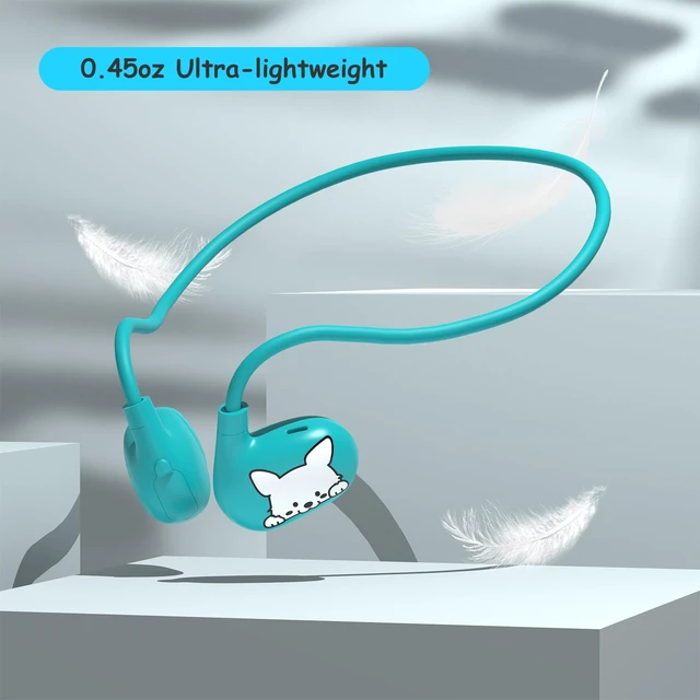 Alt view image 4 of 6 - Kids Headphones, LK15 Open Ear Bluetooth Headphones with Air Conduction Ultra-light, 85dB Volume Limiting Wireless headphone for Children Teens Boys Girls (Blue)
