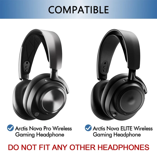 Alt view image 2 of 7 - Cooling Gel Ear Pads Replacement for SteelSeries Arctis Nova Pro Wireless & Nova Elite Gaming Headset, Earpads for Nova Pro Wireless & Nova Elite Headphones with Memory Foam (Cooling Gel Black)