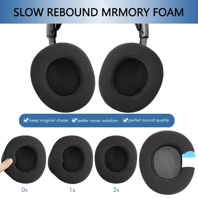 Alt view image 4 of 7 - Cooling Gel Ear Pads Replacement for SteelSeries Arctis Nova Pro Wireless & Nova Elite Gaming Headset, Earpads for Nova Pro Wireless & Nova Elite Headphones with Memory Foam (Cooling Gel Black)