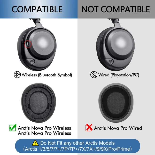 Alt view image 5 of 7 - Cooling Gel Ear Pads Replacement for SteelSeries Arctis Nova Pro Wireless & Nova Elite Gaming Headset, Earpads for Nova Pro Wireless & Nova Elite Headphones with Memory Foam (Cooling Gel Black)