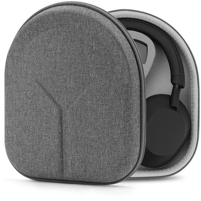 Main image of Shield Headphones Case Compatible with Sony WH-CH720N, WH-1000XM5, WH-1000XM4, WH-XB910N, Replacement Hard Shell Travel Carrying Bag with Cable Storage (Grey)