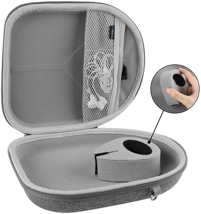 Alt view image 3 of 7 - Shield Headphones Case Compatible with Sony WH-CH720N, WH-1000XM5, WH-1000XM4, WH-XB910N, Replacement Hard Shell Travel Carrying Bag with Cable Storage (Grey)