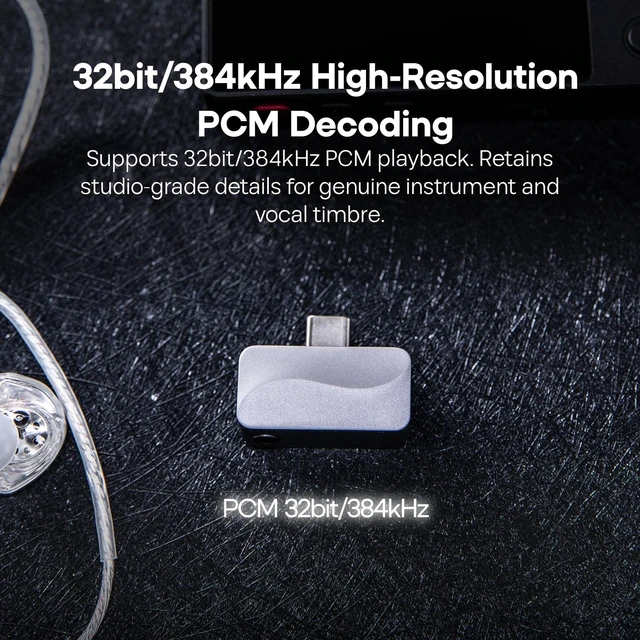 Alt view image 6 of 7 - Kiwi Ears Coda Mini Dual Output USB C DAC & Headphone Amp Dongle with Type-C to 3.5/4.4mm Output, Customizable Web-based EQ tuning, Ultra-low Noise Floor for Entry-level Audiophiles