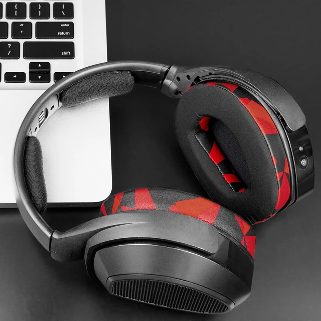 Alt view image 4 of 7 - Cooling Gel Earpads Replacement for Sennheiser RS165/TR165/RS175/TR175/RS185/TR185/RS195/TR195(RS/TR 165 175 185 195 RF), Ear Pads Cushions for HDR165/175/185/195(HDR 195RF) - Red Storm