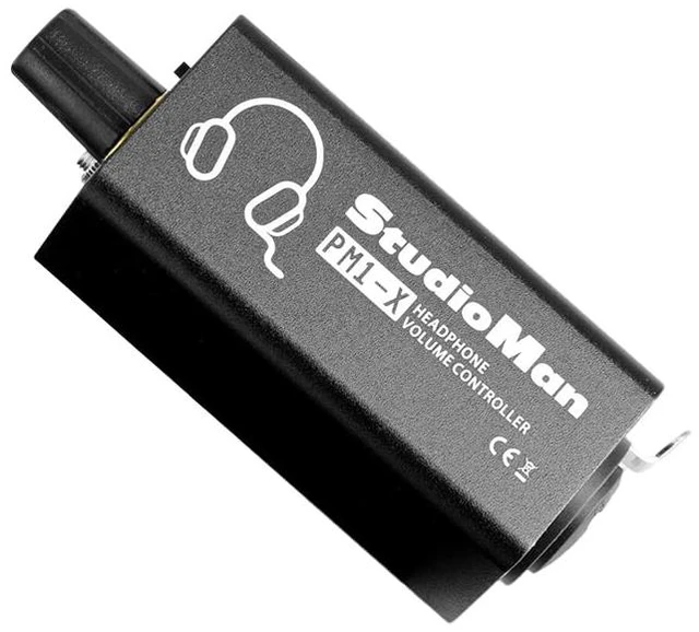 Main image of PM1-X Headphone Volume Controller - 3.5mm Headphone Jack, XLR Stereo Input, Mono/Stereo Switch, Belt Clip for Stage, Studio, Live Performances