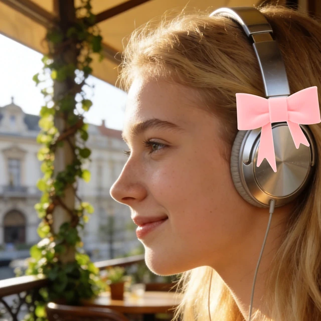 Alt view image 7 of 7 - GAICHION Cute Silicone Bow Headphone Accessories, 4 Pack 3D Bow Decor for Headphones & Headsets, Coquettish Gift for Girls Women Gamers Streamers(Pink)