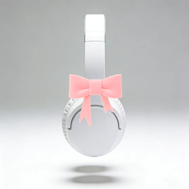 Alt view image 2 of 7 - GAICHION Cute Silicone Bow Headphone Accessories, 4 Pack 3D Bow Decor for Headphones & Headsets, Coquettish Gift for Girls Women Gamers Streamers(Pink)