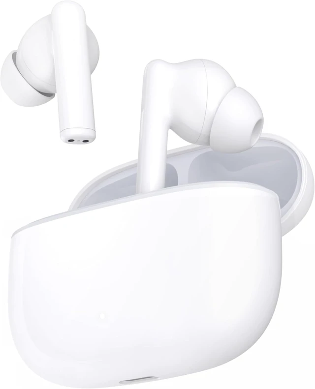 Alt view image 3 of 7 - Choice X7 Lite Wireless Earbuds with Ear Hooks, Bluetooth 5.3 Headphones, ENC Noise Cancellation, IPX5 Waterproof, Deep Bass, Sports Earphones White