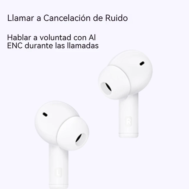 Alt view image 6 of 7 - Choice X7 Lite Wireless Earbuds with Ear Hooks, Bluetooth 5.3 Headphones, ENC Noise Cancellation, IPX5 Waterproof, Deep Bass, Sports Earphones White