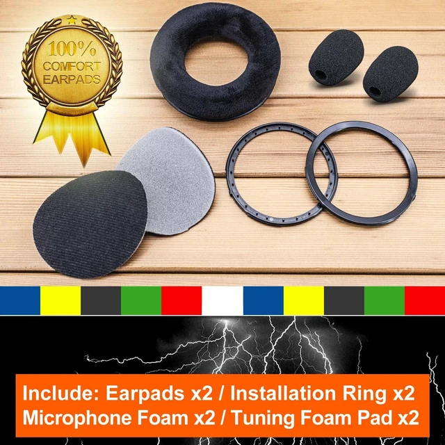 Alt view image 6 of 7 - Earpads Compatible With DT 770, 880, 990, 1770 Pro, MMX 300, 1990 Pro, 177X, T 90 Headphones (Black Velour)