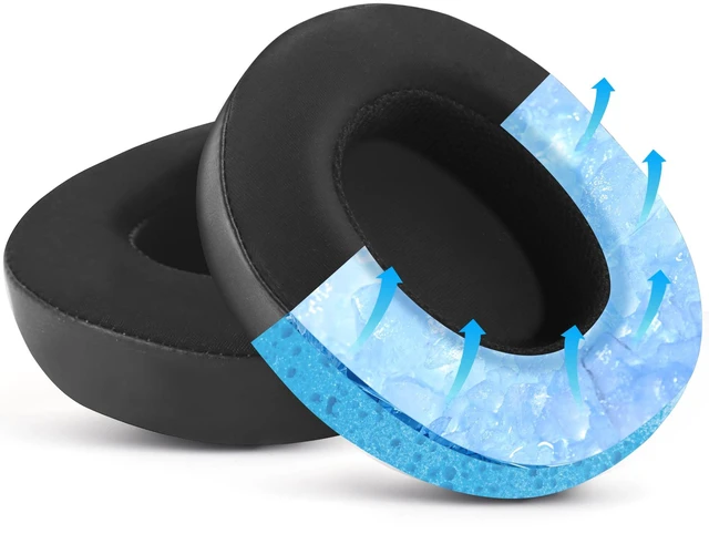 Main image of Replacement Earpads for Skullcandy Crusher evo - Replacement Pads for Crusher ANC/Hesh 3 Headphones (Cooling Gel Black)
