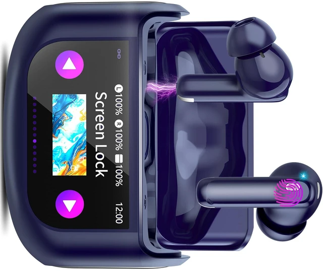 Main image of Active Noise Cancelling Ear Buds 48H Wireless Earbuds,Blue Active Noise Cancelling Ear Buds 48H Wireless Earbuds,Blue